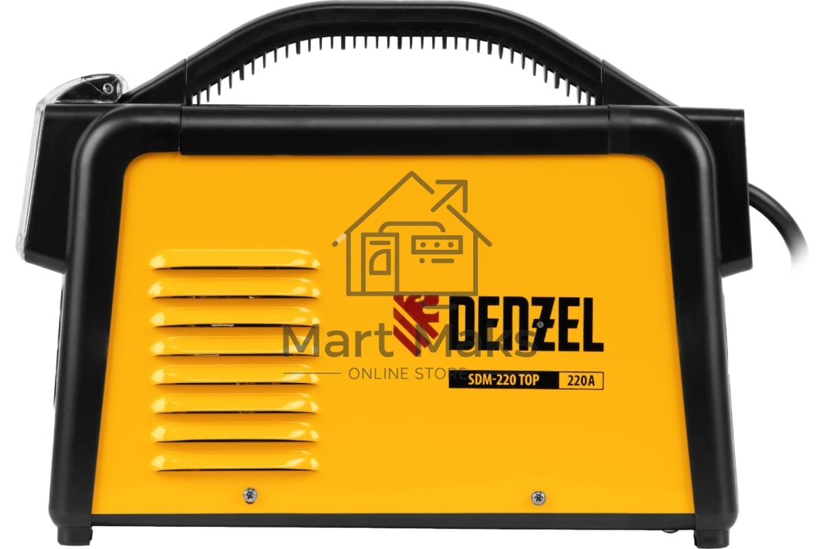 Аппарат инвертор. дуговой сварки SDM-220 Top, 220 А, ПВ 60% кейс Denzel