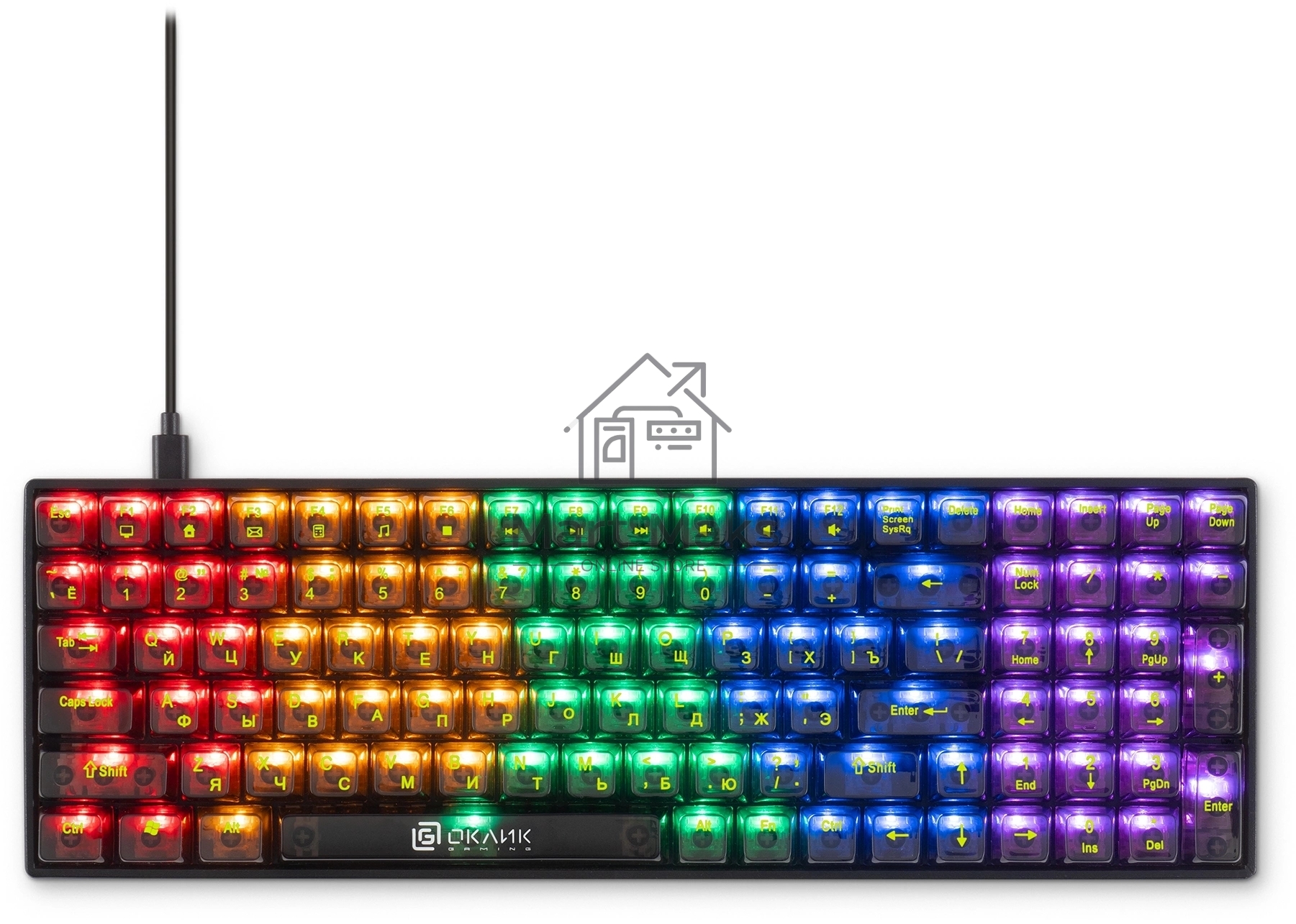 Клавиатура Oklick 915GK (1790371) проводная, USB, черный