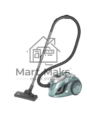 Пылесос Eurostek EVC-3007 изумрудный, 400/2600 Вт, уборка сухая, пылесборник контейнер 2.5 л