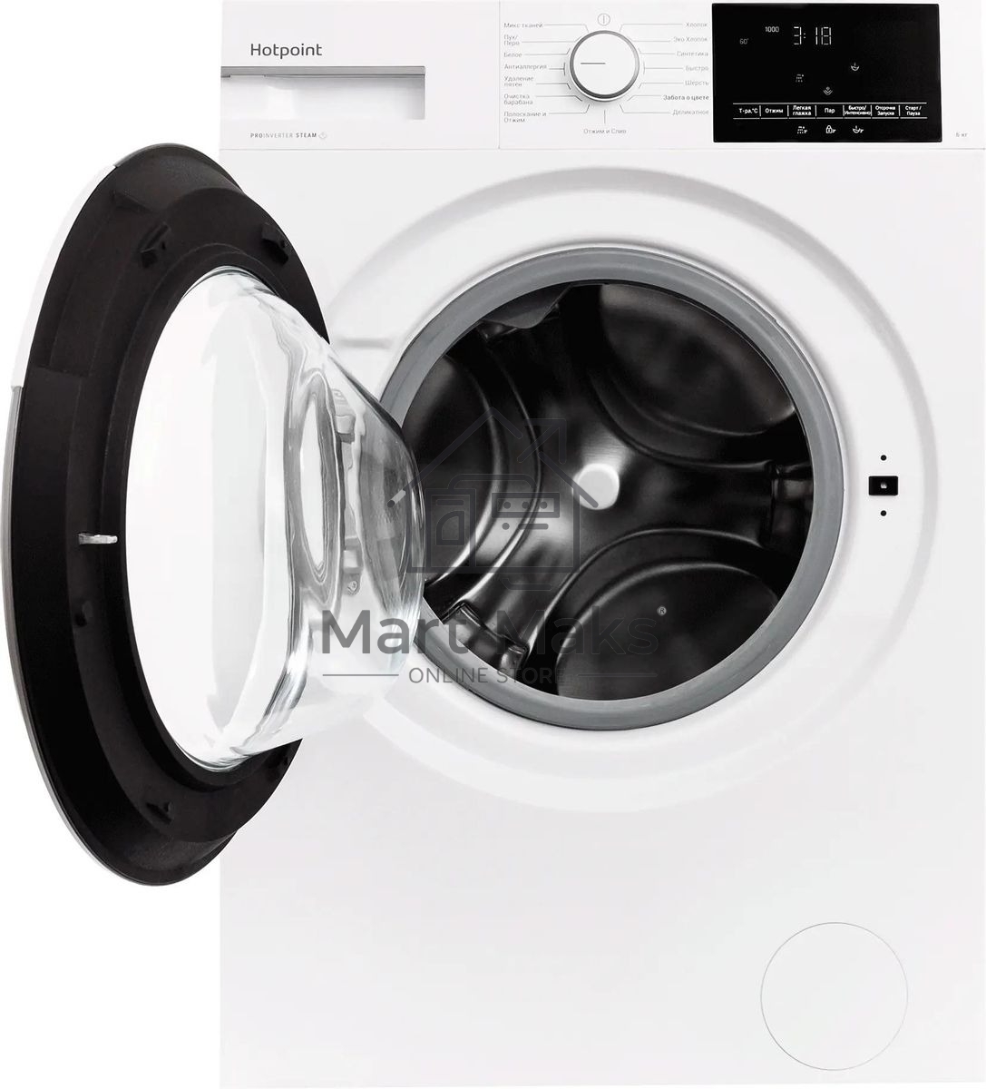 Стиральная машина Hotpoint WSH 6090 VWW белый, загрузка фронтальная, 6 кг, 1000 об/мин, класс: А