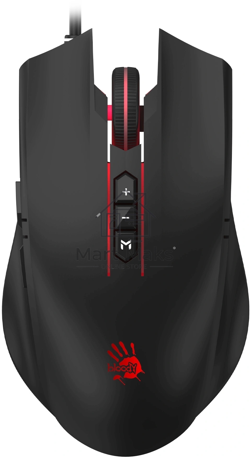 Мышь проводная A4Tech Bloody ES7 черный, 6000 dpi, USB, кнопки - 8