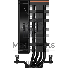 Кулер для процессора PCCooler RT400 Digital BK (230W, 4-pin PWM, LED temp., 152mm, Al/Cu, 4x6mm, 1x120мм, 73.32CFM, 34.9dBA, 2200RPM, S: 1851/1700/1200/115X, AM5/AM4, черный)