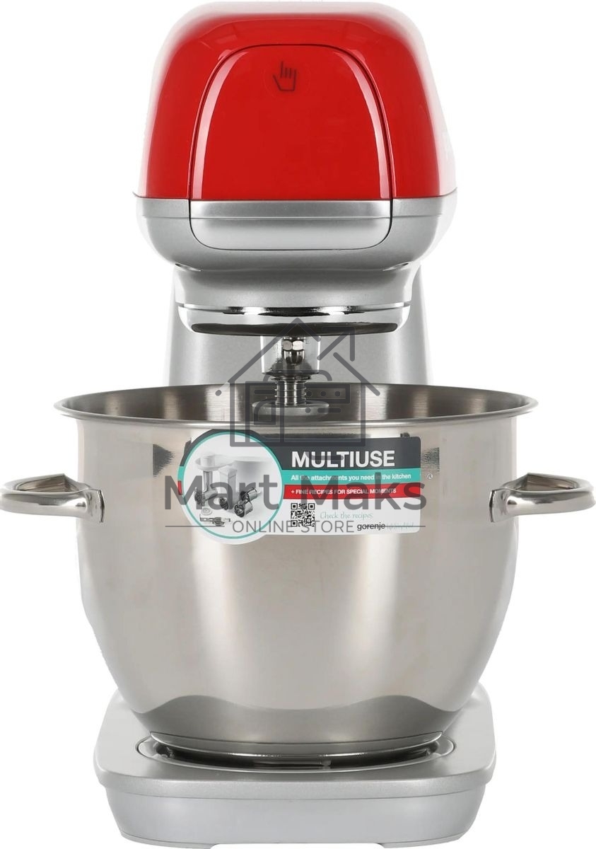 Кухонная машина Gorenje MMC1000RLR планетар.вращ. 1000Вт красный