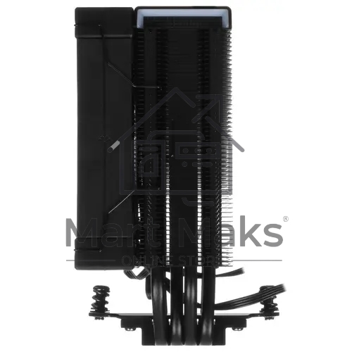 Кулер для процессора DEEPCOOL AK400 DIGITAL черный, 120 мм, алюминий/медь, 1850 об/мин, 28 дБ, 4 pin, 220 Вт, 156 мм