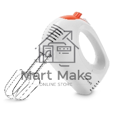 Миксер Maxwell MW-1358, 300вт ручной, белый