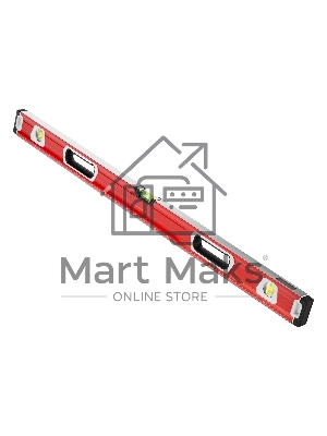 Уровень алюминиевый Matrix, магнит фрезеров 3 глазка 2 комп, рукоятки, 1000 мм