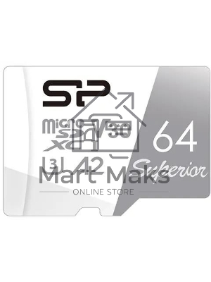 Флеш карта microSD 64Gb Silicon Power Superior Pro A2 microSDXC Class 10 UHS-I U3 Colorful 100/80 Mb/s