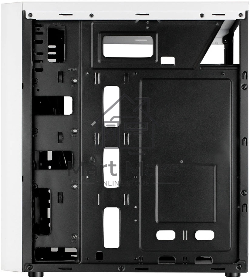 Компьютерный корпус Ginzzu A390 белый Window RGb подсветка 1хUSB 3.0, 2хUSB 2.0, AU