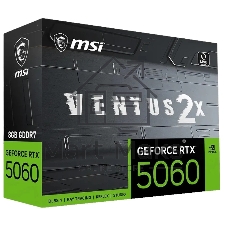 Видеокарта MSI GeForce RTX 5060 VENTUS 2X V1, 8 GB GDDR7, 128 bit, 3xDisplayPort, HDMI, GPU 2512 MHz