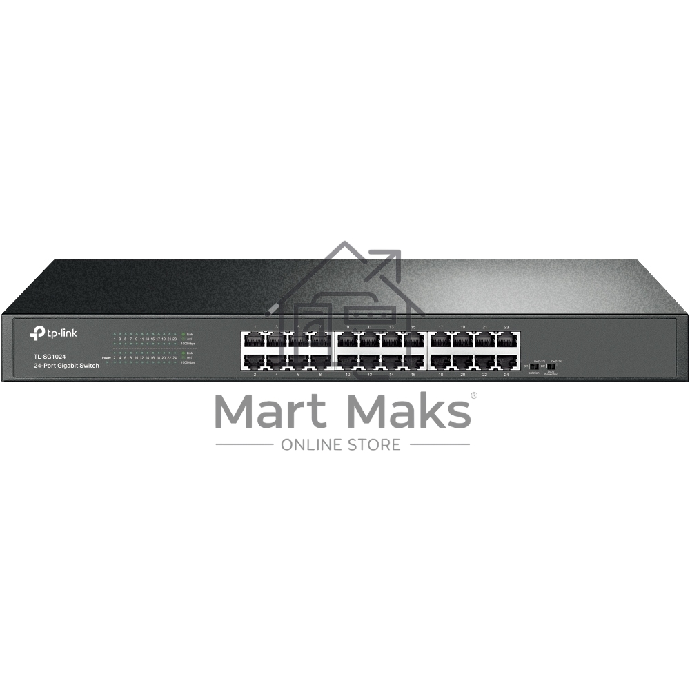 Коммутатор TP-Link TL-SG1024, 24×1 Гбит/с, неуправляемый