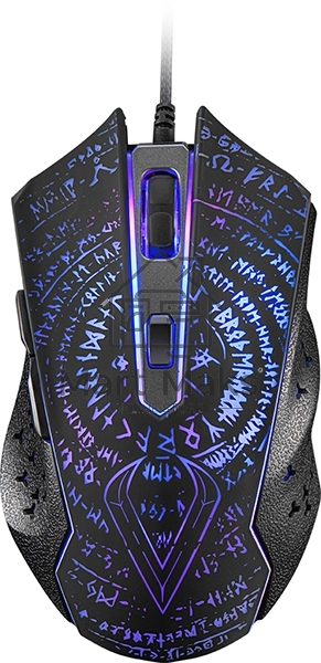 Мышь проводная Qumo Valhalla M35 черный, 3200 dpi, USB, кнопки - 6