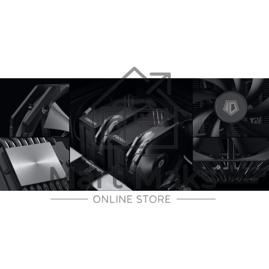 Устройство охлаждения(кулер) ID-Cooling Frozn A720 черный 140мм алюминий+медь 2000rpm 33.5db 4-pin 300W 163мм