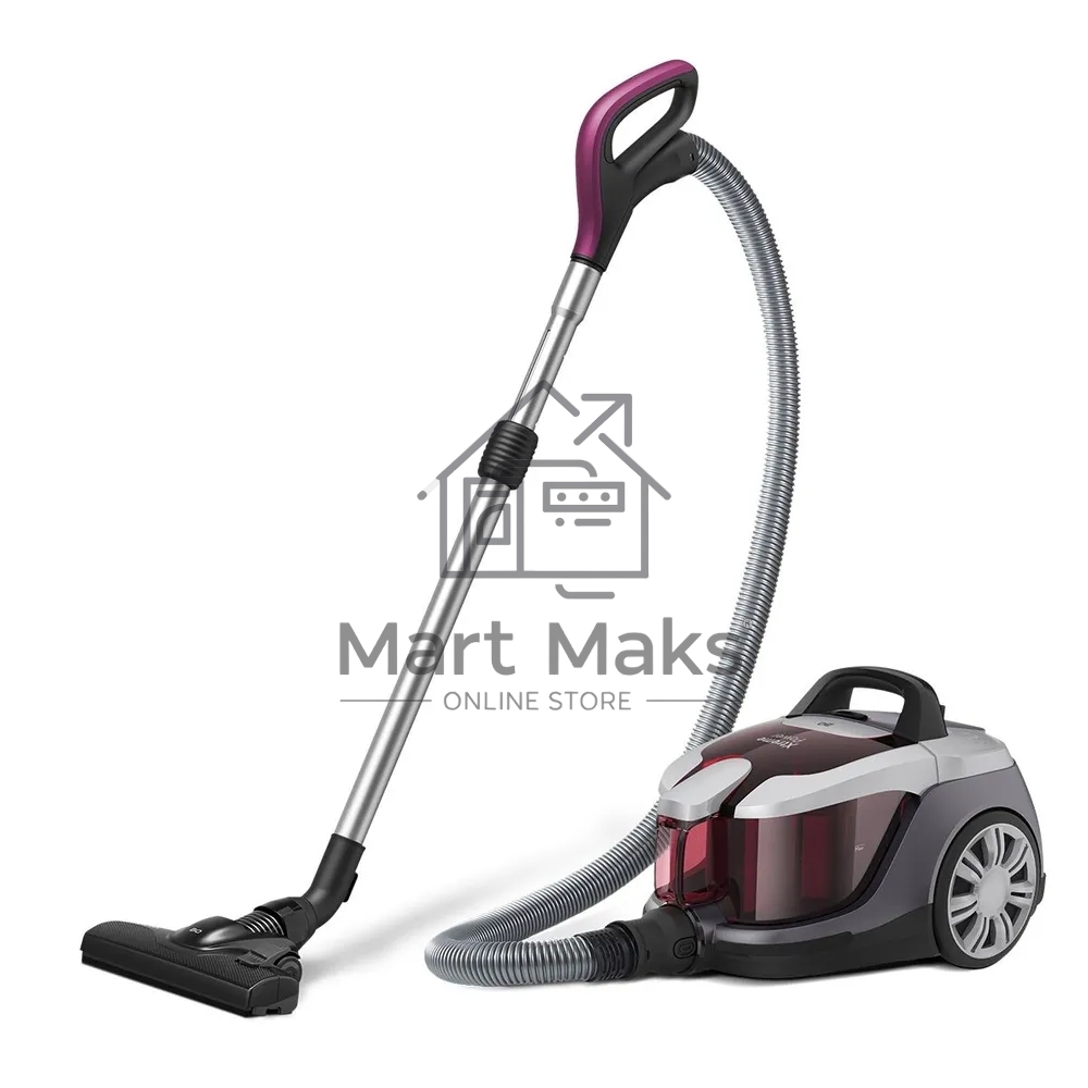 Пылесос BQ VC1610C Xtreme Power серый-фиолетовый, 500/1600 Вт, уборка сухая, пылесборник контейнер, 2.5 л