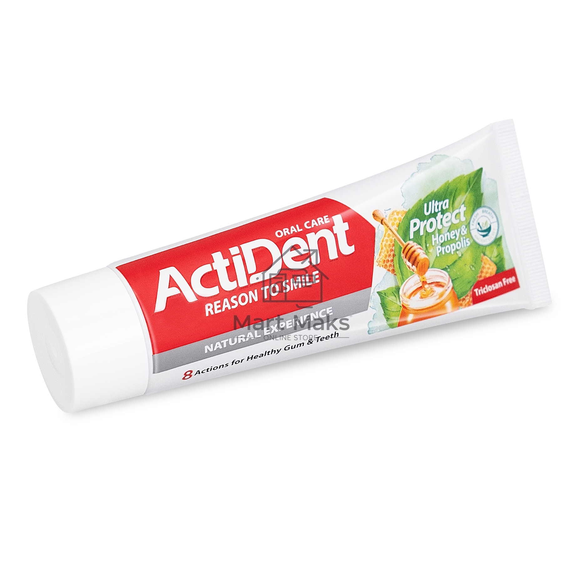 Зубная паста Active ACTIDENT Мед и Прополис Ultra Protect, без парабенов, 100 г (512901004)