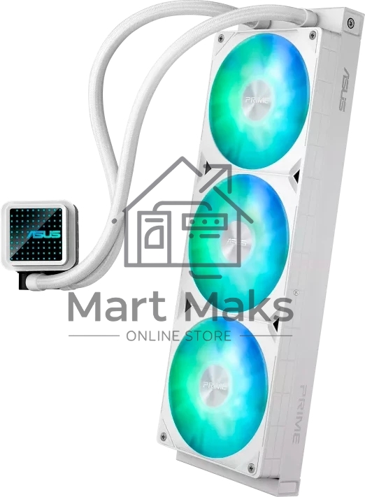 Система жидкостного охлаждения ASUS PRIME LC 360 ARGb WHT/AIO COOLER,3IN1 FAN,REPL LEN