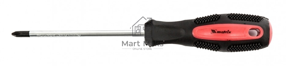 Отвертка Matrix Anti-Slip 12244 PH1 х 100 мм, CrV, двухкомп. рукоятка