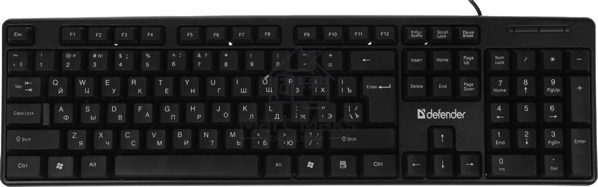 Комплект клавиатура+мышь Defender Dakota C-270 проводной, USB, 1000 DPI, чёрный
