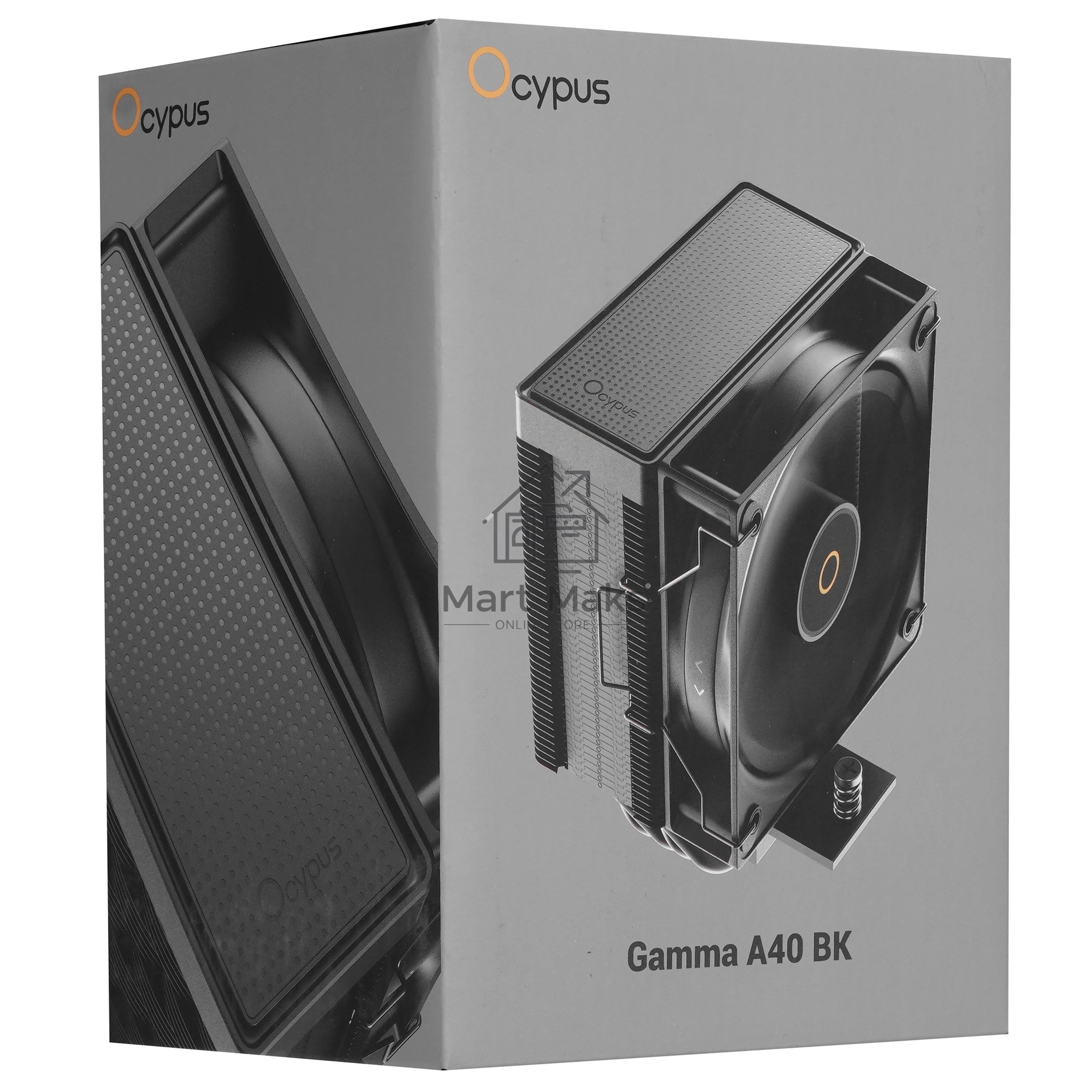 Кулер для процессора Ocypus Gamma A40 BK Gamma-A40-BK1NNWN00X-GL черный 100мм алюминий+медь 29,5db 4-pin 200W 133мм