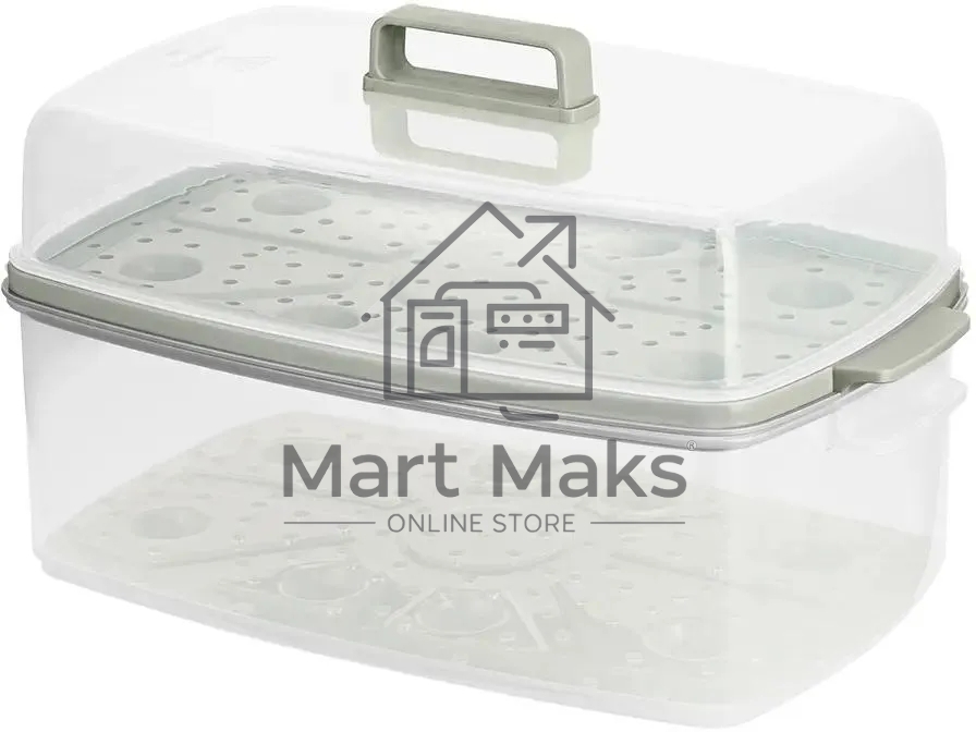 Пароварка Kitfort КТ-6431 2ярус. 800Вт белый/серый