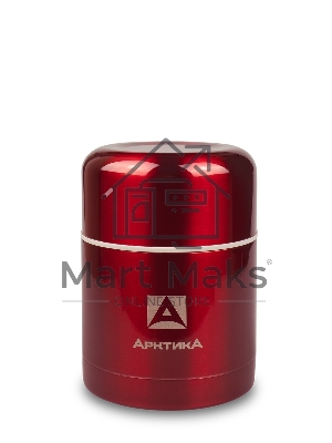 Термос Арктика 302-500 красный, широкое горло 0,5 л для супа и еды, холод/тепло 12 ч