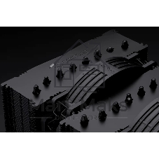 Вентилятор корпусной Noctua NF-A14x25r G2 PWM chromax.black, 140 мм, 1500 об/мин, 22.8 дБ, 4-pin PWM, без подсветки, черный