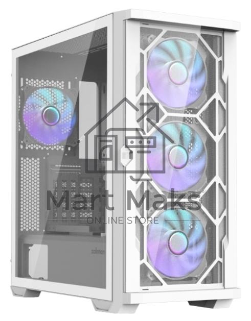 Компьютерный корпус MidiTower Zalman Z10 DUO White (без блока питания) (Zalman Z10 DUO White)