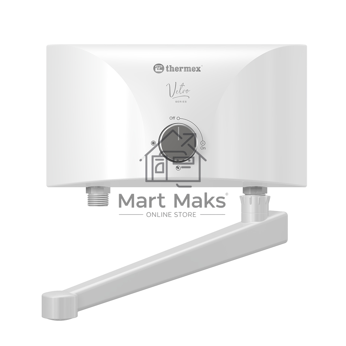 Электроводонагреватель проточный Thermex Vetro 6500 tap