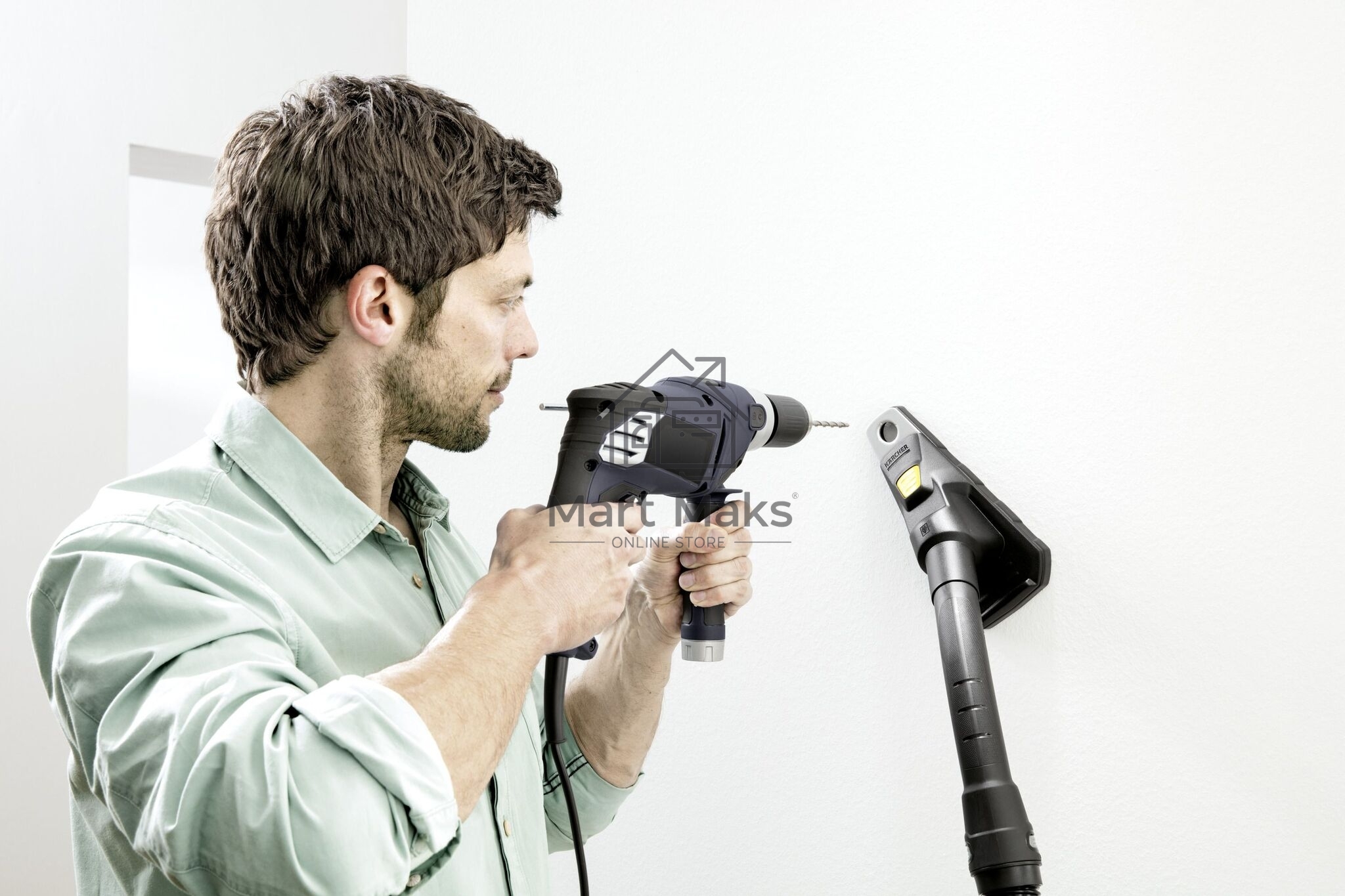 Строительный пылесос Karcher WD 6 P S V-30/6/22/T + DDC (YSY) желтый, 1300 Вт, уборка сухая/сбор воды, пылесборник мешок/контейнер, 30 л