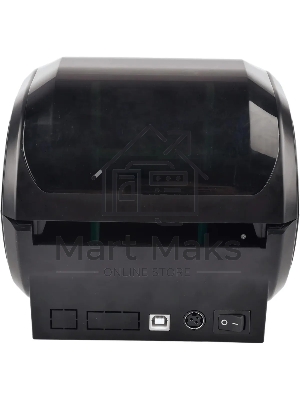 Принтер наклеек G&G GG-D410 стационарный, прямая термопечать, 203 dpi, 152 мм/сек, USB черный