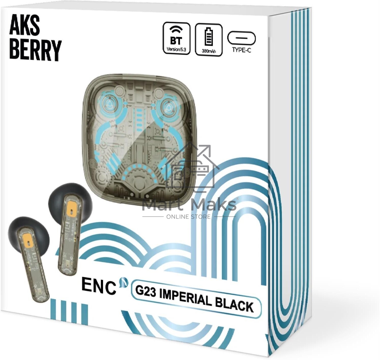 Наушники беспроводные AKSBERRY (6900288020018) G23 TWS, черный