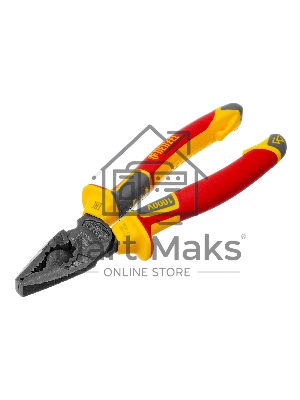 Плоскогубцы комбинированные Denzel диэлектрические трехкомпонентные рукоятки до 1000 В, 180 мм