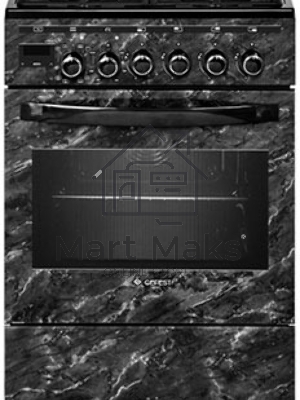 Плита комбинированная Gefest ПГЭ 5502-04 0053 черный, конфорок 4 шт, духовка 55 л, 50 см x 85 см x 58.5 см
