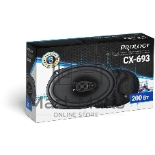 Колонки автомобильные Prology CX-693 200Вт 90дБ 4Ом 15x23см (6x9дюйм) (ком.:2кол.) коаксиальные трехполосные