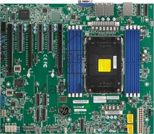 Материнская плата Supermicro X14SBI-F bundle, LGA4710, SoC, 8xDDR5, 4xSATA, 2xPCIe 5.0 x2 M.2, 3xPCIe 5.0 x16, 3xPCIe 5.0 x8, 1xD-Sub, 2x1Gb LAN, 2xUSB 3.2 Gen1, ATX