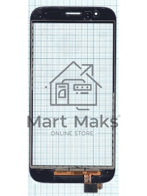 Сенсорное стекло (тачскрин) для Huawei G7 Plus, черное