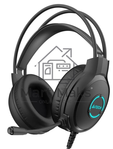 Наушники с микрофоном A4Tech Fstyler FH300U черный 2м накладные USB оголовье