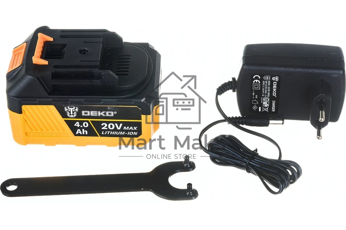 Углошлифовальная машина Deko DKAG20-125 8500об/мин рез.шпин.:M15 d=126мм