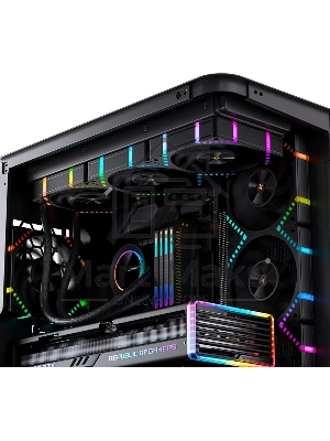 Вентилятор для корпуса JONSBO HF2-120BR Reverse (120x120x25мм, 4-pin PWM, ARGB, 63.3CFM, 29.5dBA, 2200RPM, черный)