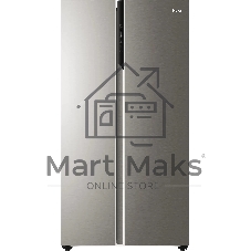 Холодильник Haier HRF541DM7RU серебристый двухкамерный 337/167л морозилка сбоку, No Frost, Side by Side