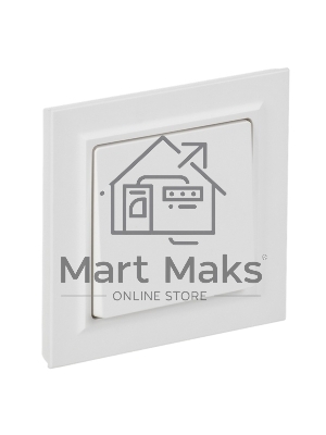 Выключатель 1-кл. СП BRITE ВСР10-1-0-БрАБ 10А в сборе арктич. бел. IEK BR-V10-0-10-K91-F