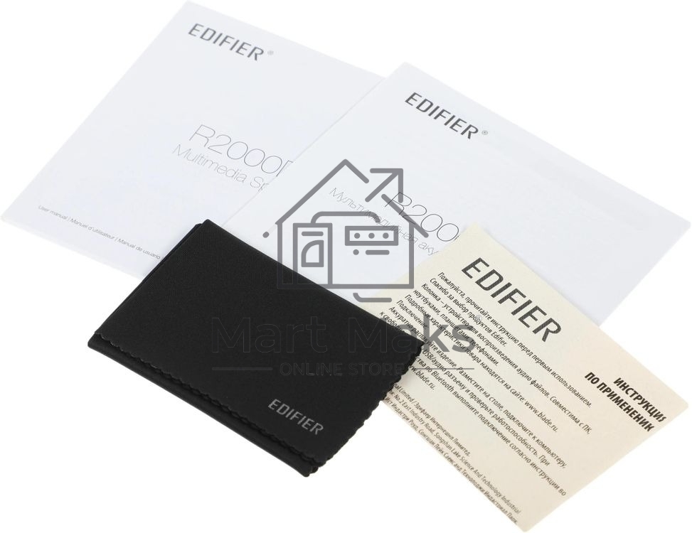 Акустическая система Edifier R2000DB черный 24Wx2 + 36Wx2, 50 Гц - 20 кГц, пульт ДУ