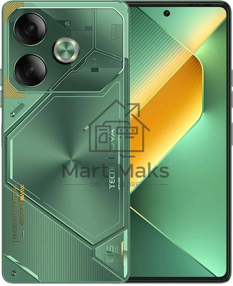 Смартфон Tecno POVA 6 LI7, 12/256Gb, зеленый