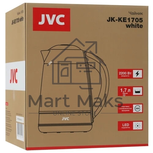Чайник JVC JK-KE1705 белый