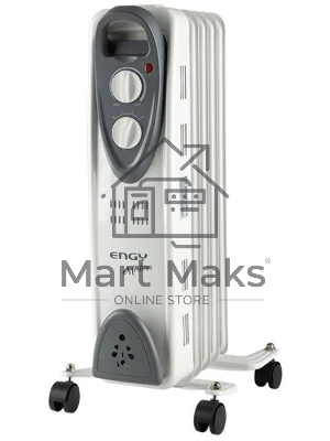 Обогреватель масляный Engy EN-2205 Modern (5 секций) белый, 1000 Вт, 10 м2, термостат