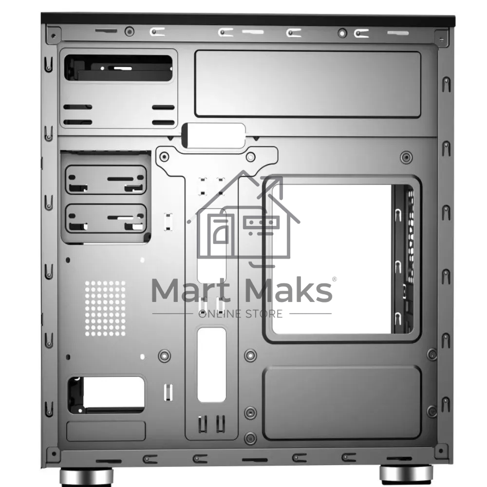 Компьютерный корпус ACD Coffre 102N mATX, черный, 80mm rear FAN, w/o PSU