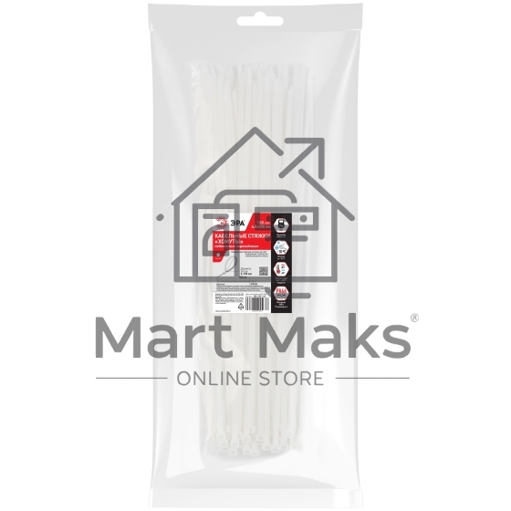 Хомут кабельный 4.8х500 NO-225-163 бел. (уп.100шт) Эра Б0066000