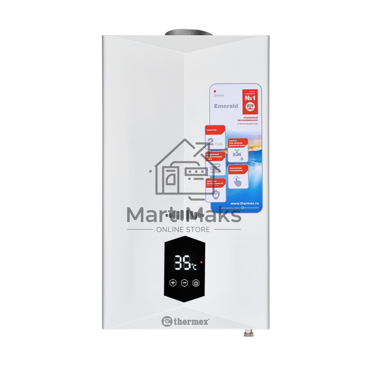 Водонагреватель газовый Thermex E 22 MD
