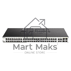 Коммутатор D-Link DGS-1210-52/F3A, 48×1 Гбит/с + 4×1 Гбит/с SFP, настраиваемый