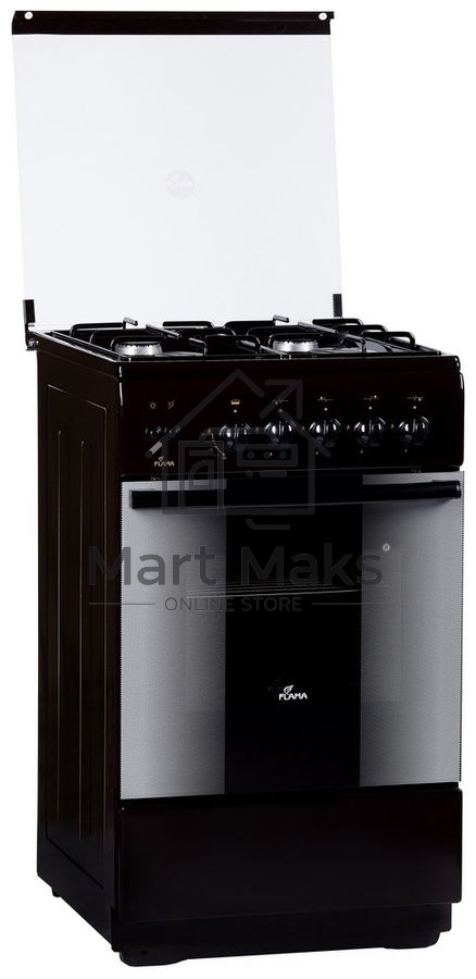 Плита газовая FLAMA FG 24210 B ( чуг.реш)