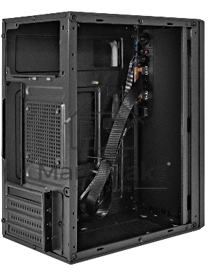 Компьютерный корпус Minitower ExeGate BAA-308UC-UNS500 (mATX, БП UNS500 с вент. 12см, 1хUSB/1хUSB 3.0/1хTypeC, HD Audio, черный)